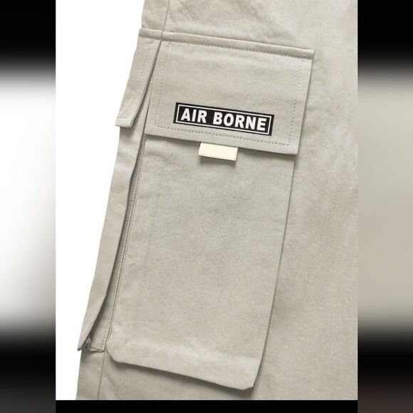 Manfinity EMRG Men Letter Graphic Flap Pocket Drawstring Waist Cargo Pants XXL - Picture 5 of 5